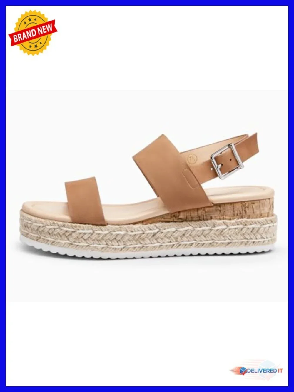 Women's Espadrille Wedge Sandals Platform Open Toe Ankle Strap Adjustable